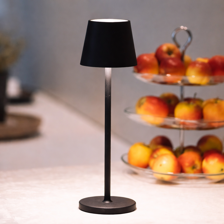Lampe de table LED rechargeable, éclairage d'ambiance portable pour intérieur ou extérieur.