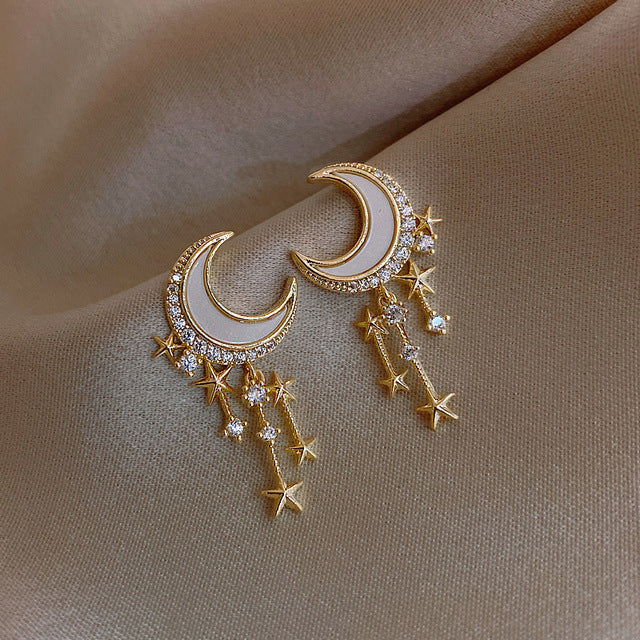 Composition artistique de boucles d'oreilles licorne, bijoux magiques et originaux pour femmes, acier inoxydable.