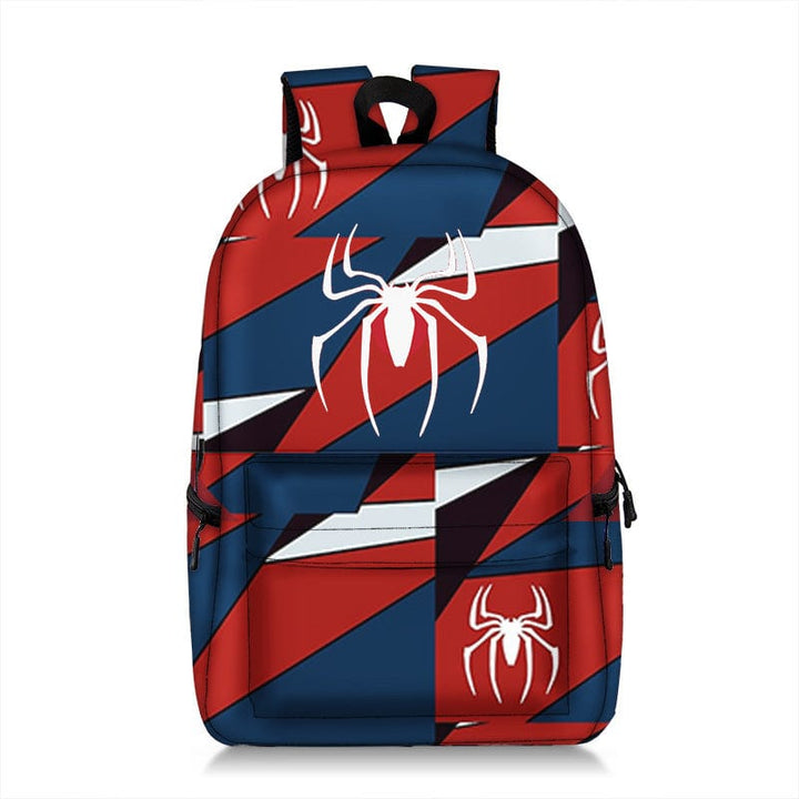 Sac scolaire Spiderman 3D avec multiples compartiments pratiques, motif super-héros dynamique pour enfant.