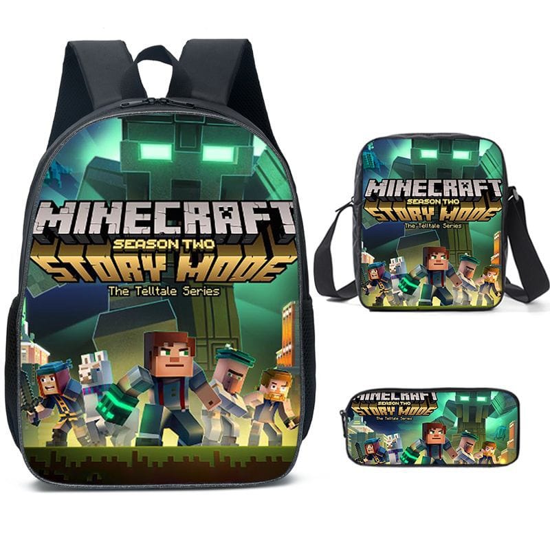 Cartable scolaire Minecraft, sac à dos jeu vidéo pour garçons. Aventure et style garantis à l'école.