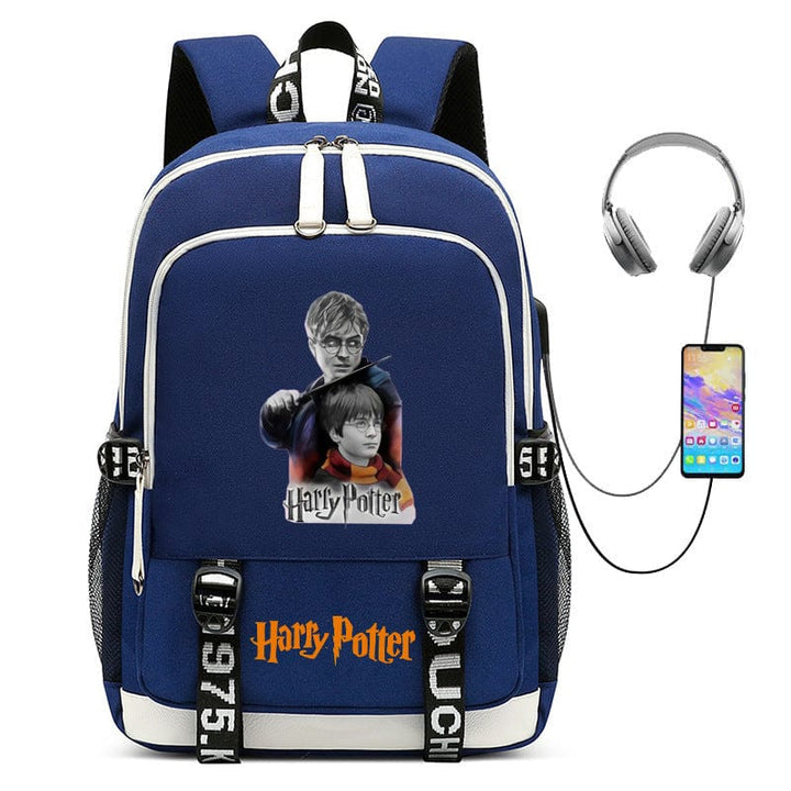 Cartable scolaire enfant, motifs magie et créatures fantastiques, pour une rentrée stylée.