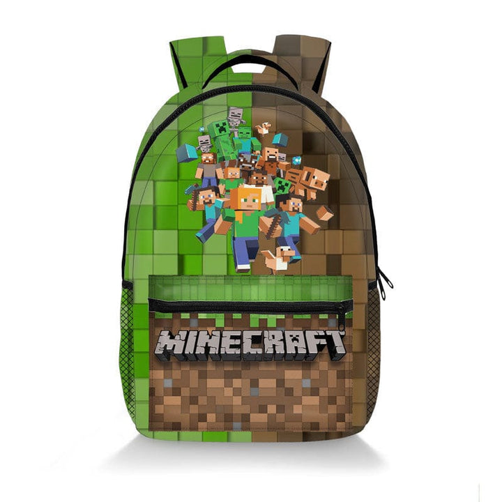 Préparer la rentrée avec ce cartable Minecraft Creeper pour enfant. Sac à dos scolaire jeu vidéo.