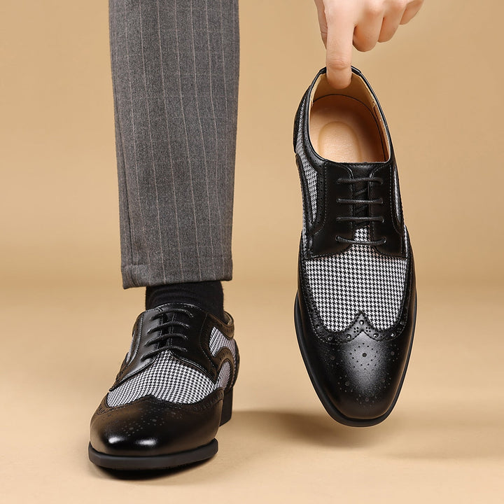 Oxford confortables à lacets pour hommes, style habillé moderne, parfaites pour la ville et les saisons automne/printemps.