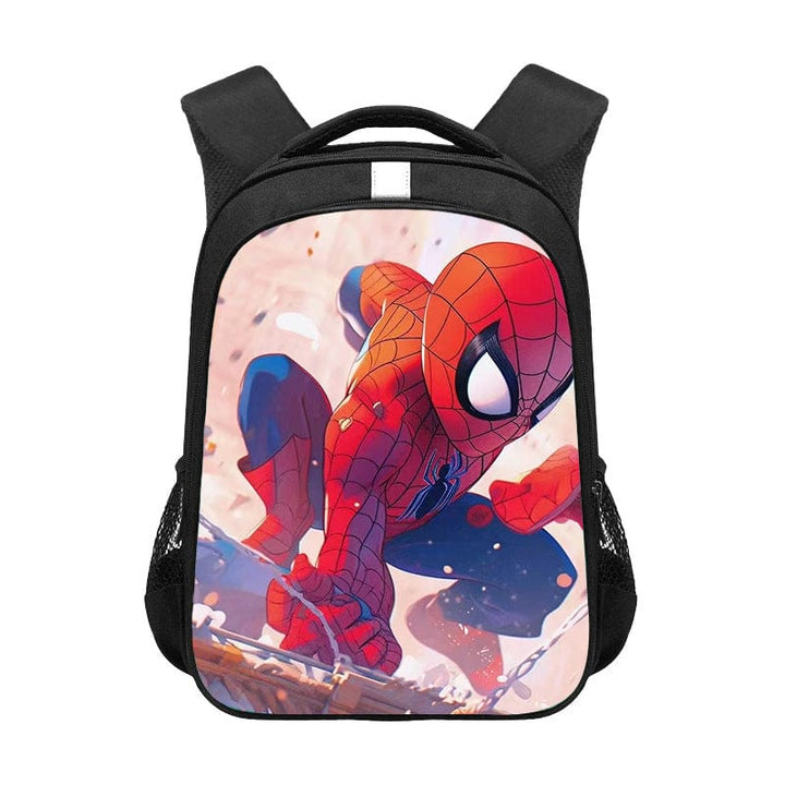 Cartable Spiderman rouge pour enfant, parfait pour la rentrée scolaire primaire.