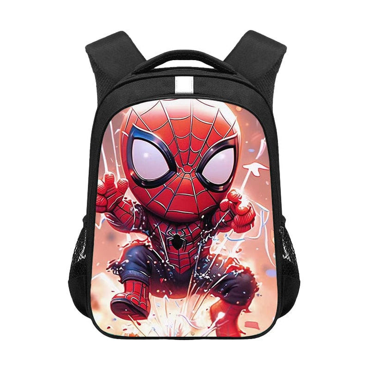 Cartable Spiderman design "Toile d'araignée", idéal pour jeune écolier.