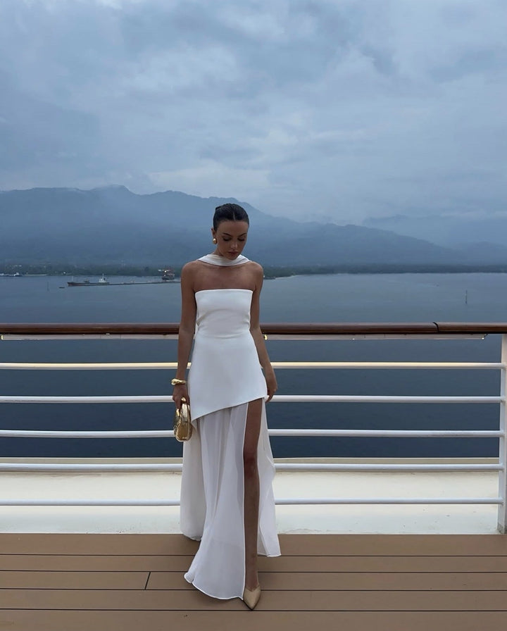 Élégante robe décontractée Hannah, style fluide et polyvalent pour la mode féminine du quotidien.