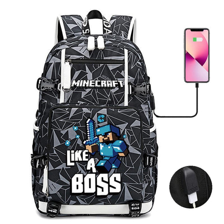 Cartable enfant résistant et pratique pour l'école. Sac à dos avec un design ludique et des poches.