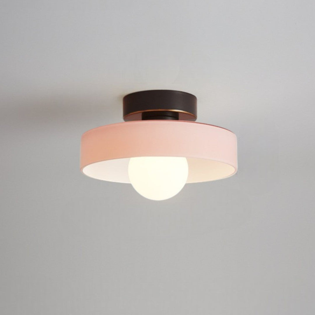 Design épuré : plafonnier LED rond avec fonction dimmable 3 couleurs pour votre intérieur.