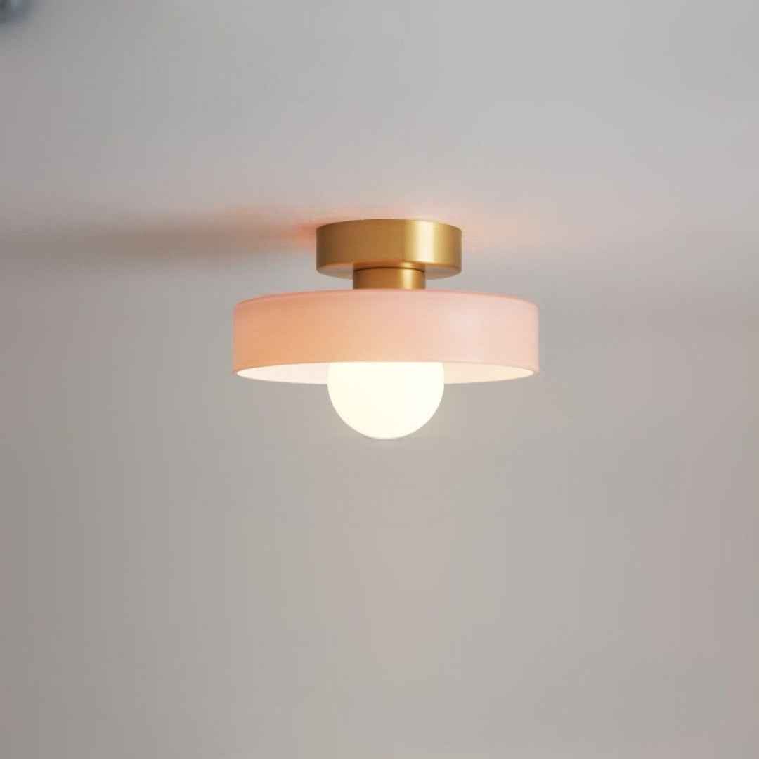 Éclairage LED rond moderne, plafonnier dimmable 3 températures de couleur, idéal décoration.