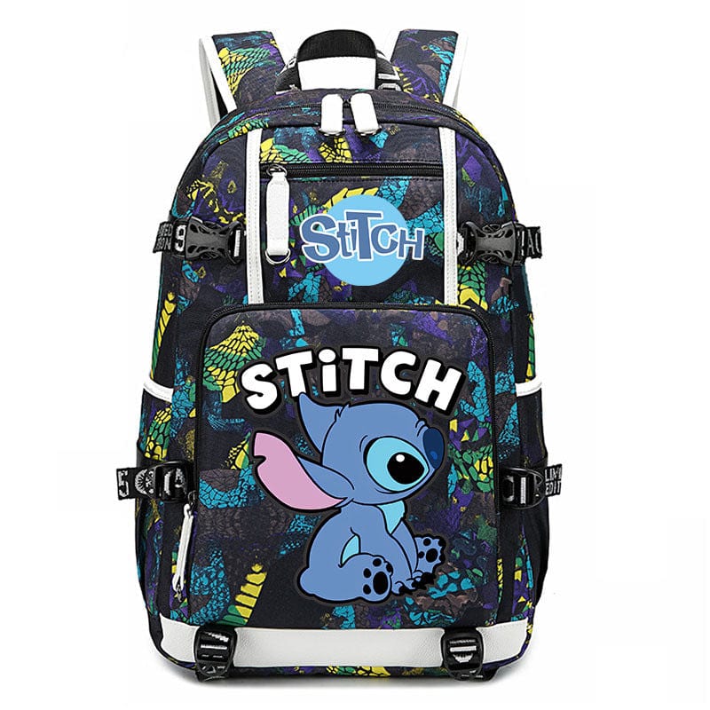 Sac à dos Stitch renforcé avec bretelles ajustables pour enfants.