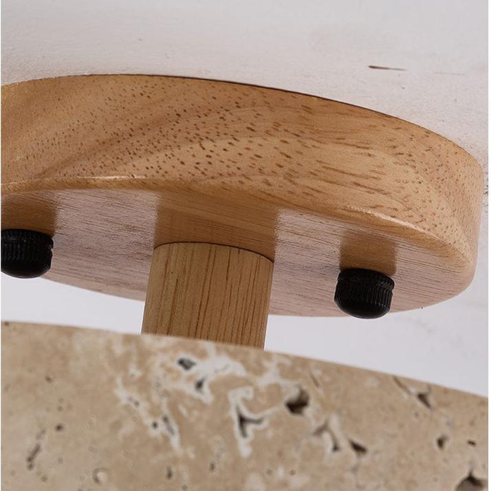 Design moderne: plafonnier LED en travertin pour un éclairage intérieur contemporain. Lumière variable.
