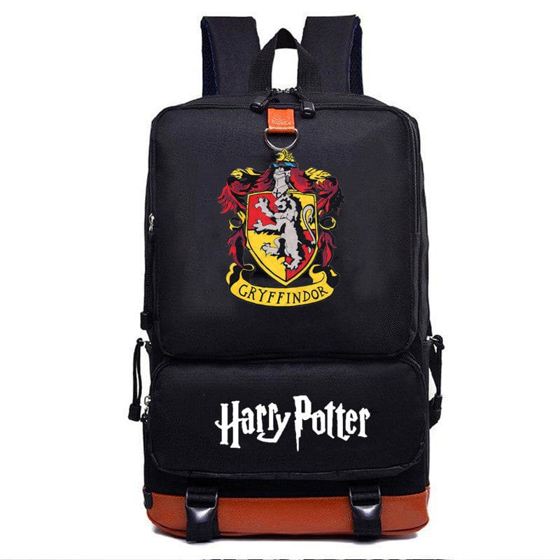 Sac à dos scolaire Harry Potter pour élève, emblème Poudlard, accessoire essentiel pour la rentrée.