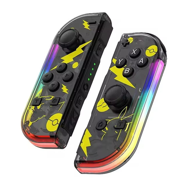 Manette sans fil Bluetooth LED pour Nintendo Switch, un accessoire gaming indispensable.