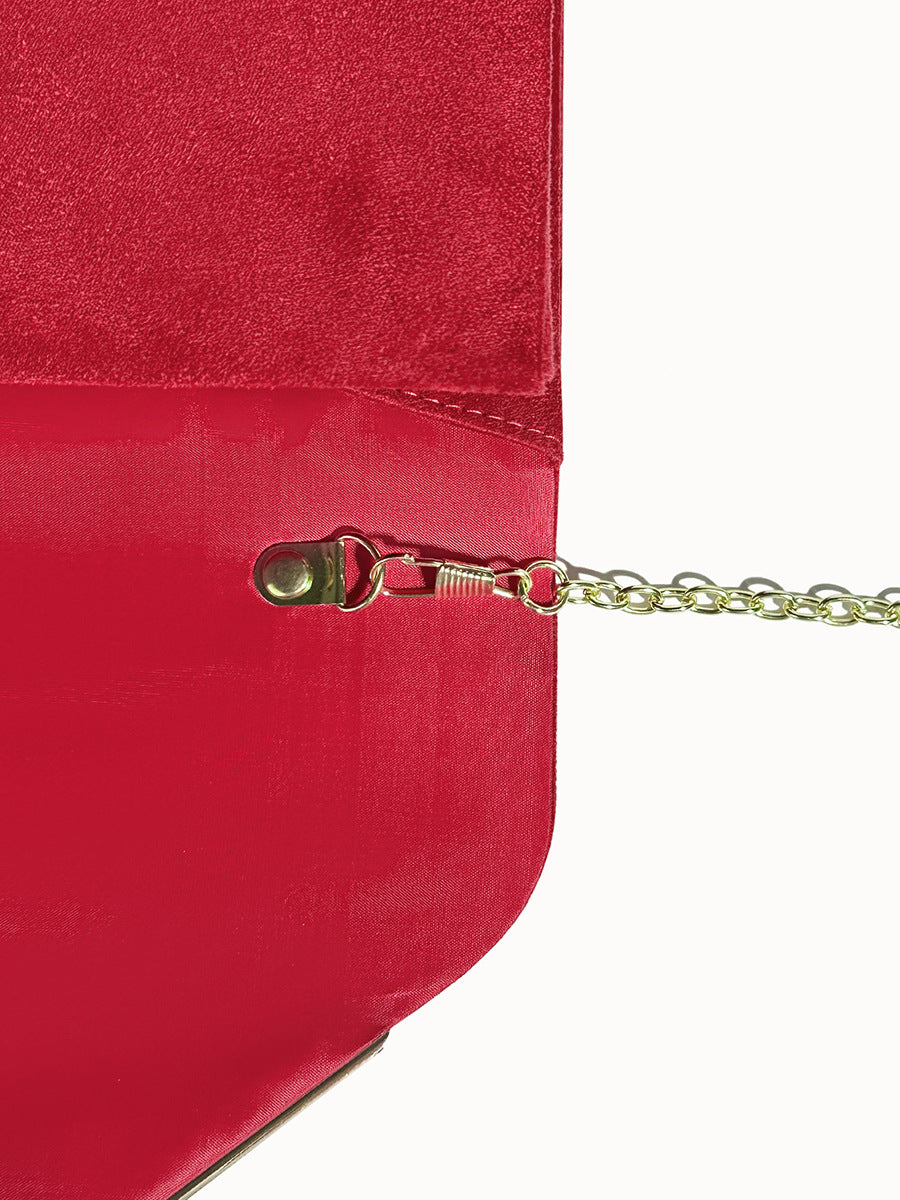 Sac velours femme, design daim, une touche chic pour votre look de soirée.