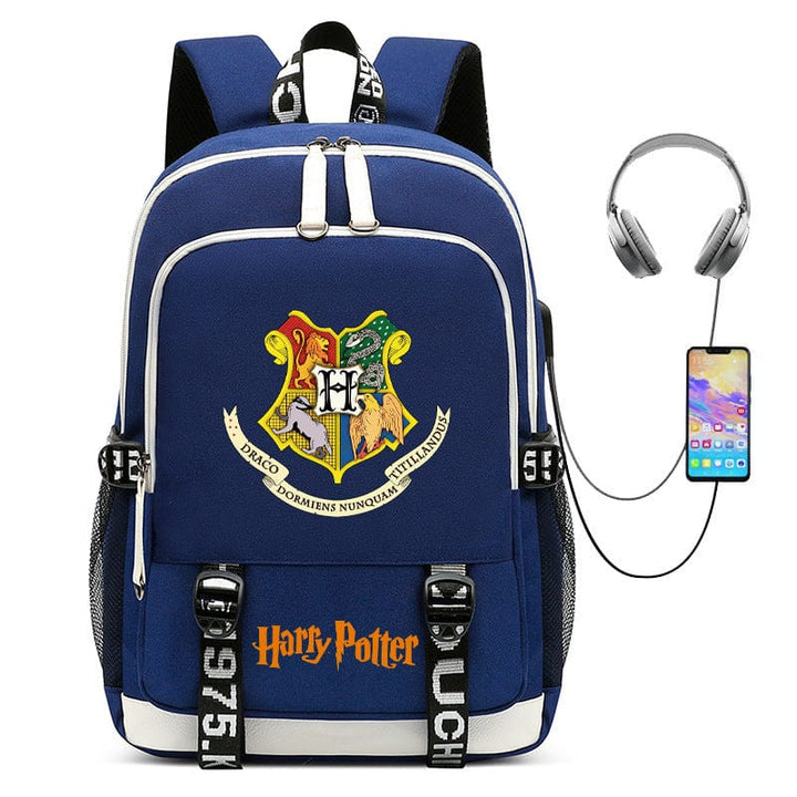 Cartable primaire pour enfant, thème magie, motifs originaux, accessoire rentrée scolaire.
