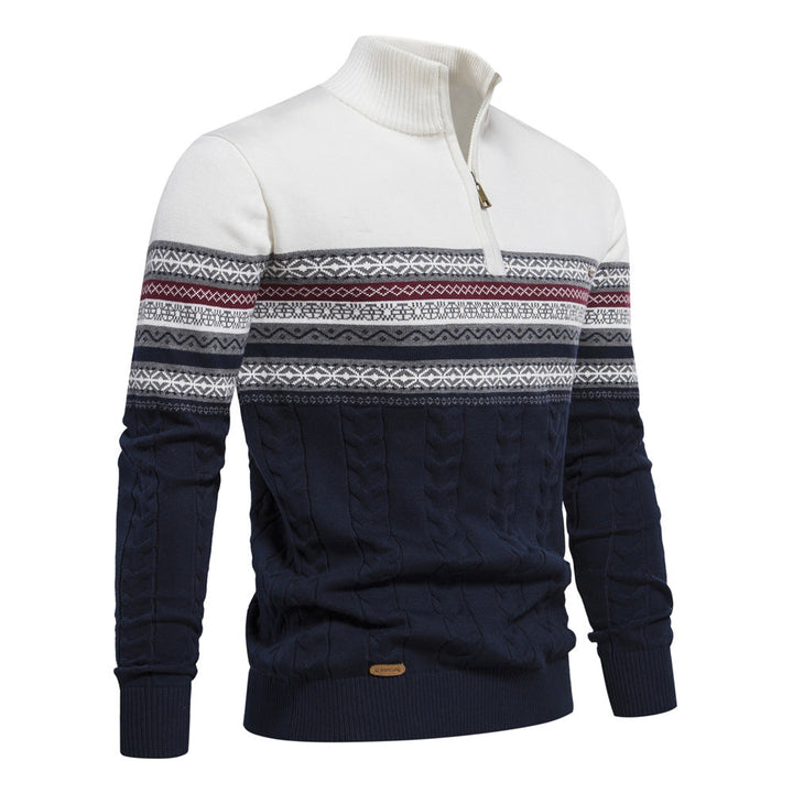 Pull homme chaud et confortable, design rétro pour un style masculin élégant. Parfait pour l'hiver.