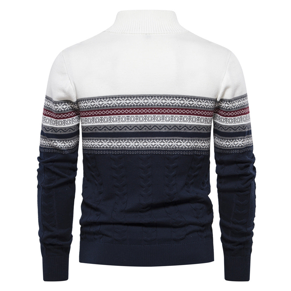 Optez pour ce pull homme confortable et chic. Son look rétro intemporel est parfait pour la tendance masculine.