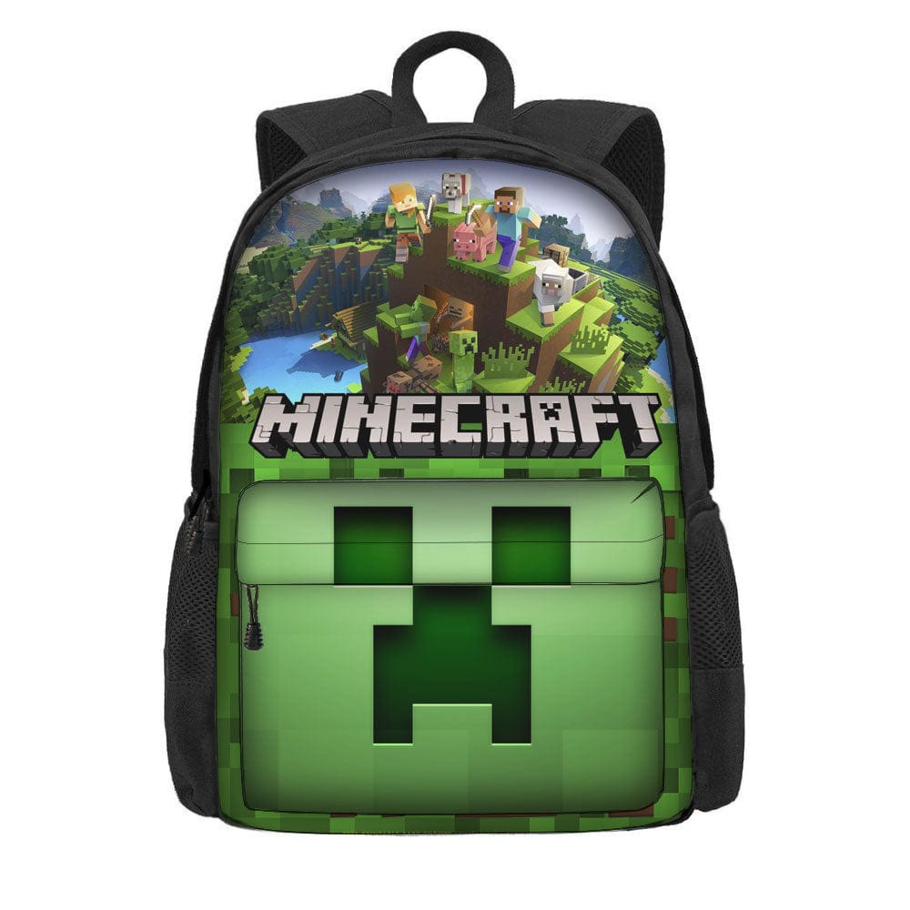 Rentrée scolaire: cartable enfant Minecraft avec personnages emblématiques. Sac à dos jeu vidéo parfait.