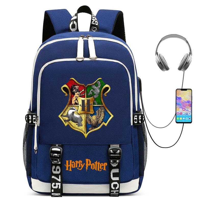 Cartable magie pour enfant, motifs fantastiques, sac à dos scolaire original pour la rentrée.