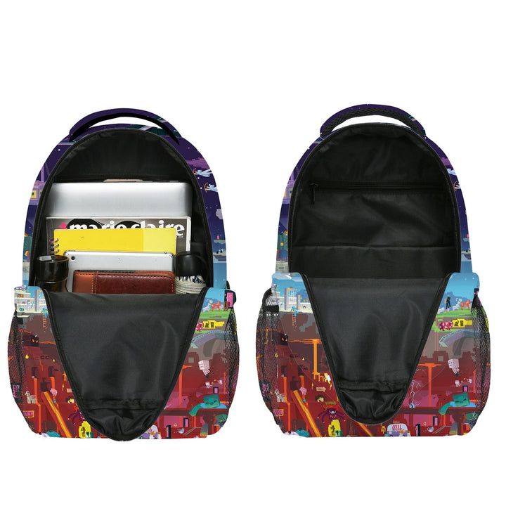 Cartable Minecraft enfant, sac à dos pixelisé inspiré du jeu vidéo. Idéal pour l'école et la rentrée scolaire.