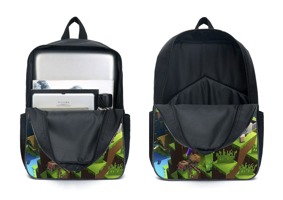 Cartable scolaire Minecraft, sac à dos enfant pour les fans de Creeper. Parfait pour la rentrée et l'aventure.