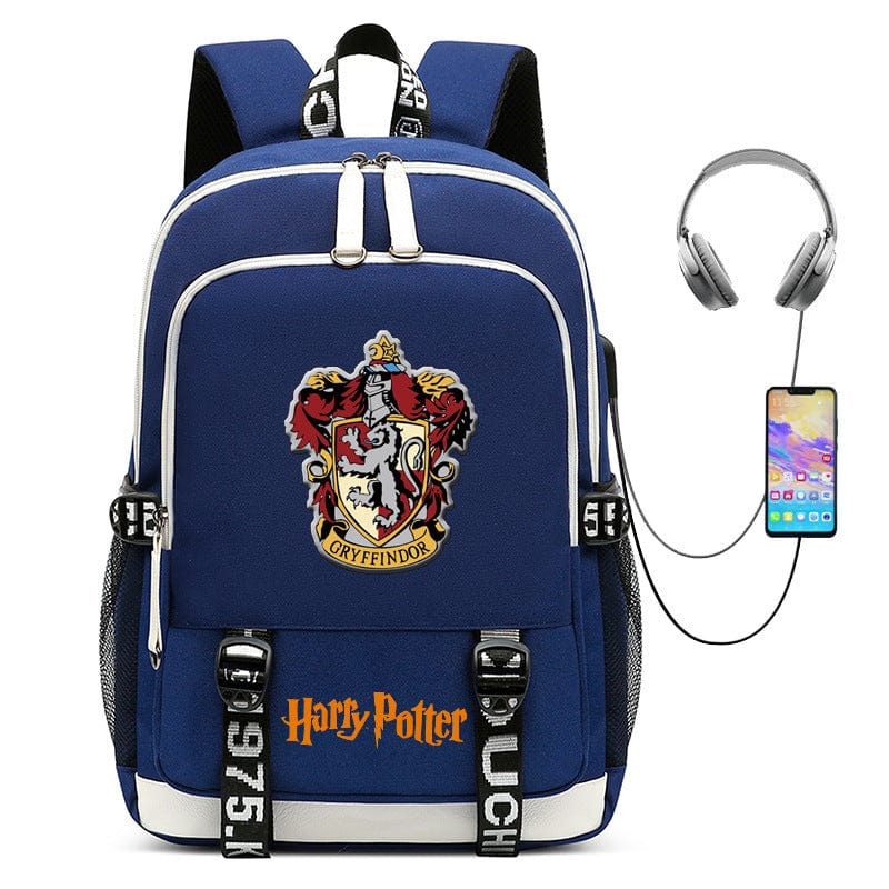 Cartable scolaire enfant à motifs magie et scènes fantastiques, parfait pour la rentrée primaire.