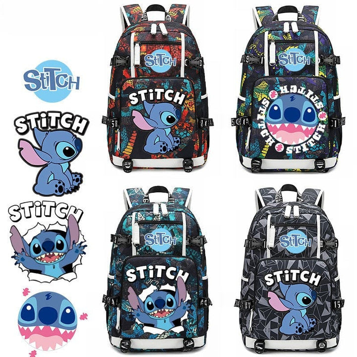 Cartable Stitch pour enfant, modèle garçon/fille, parfait pour l'école.