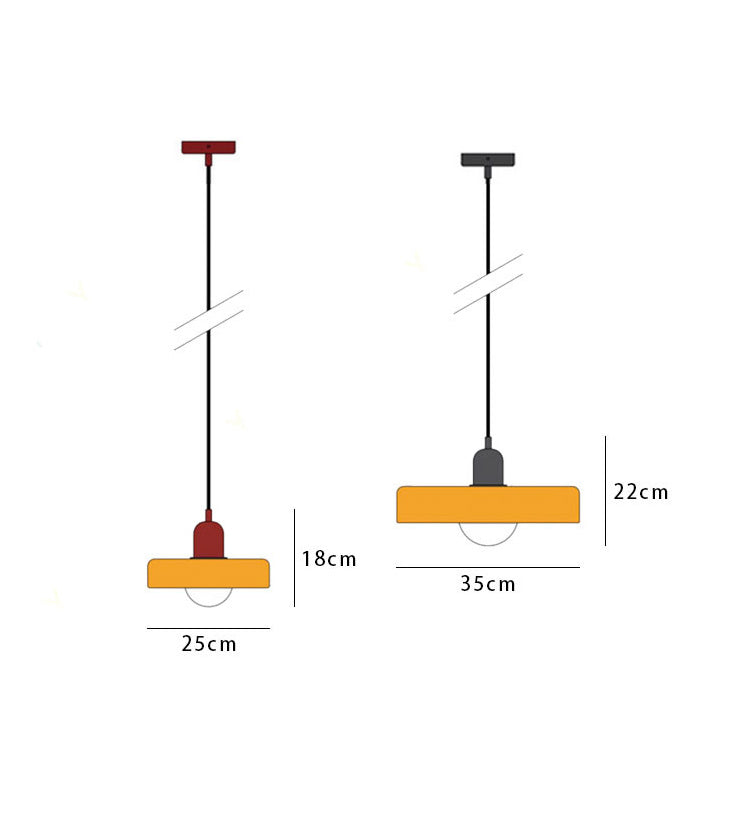 Suspension créative Bauhaus, verre teinté, un luminaire pour illuminer votre créativité.