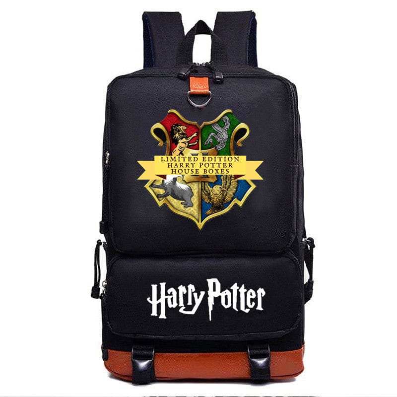 Fermeture éclair et poignée du cartable Harry Potter, conçu pour la durabilité et l'usage quotidien à l'école.
