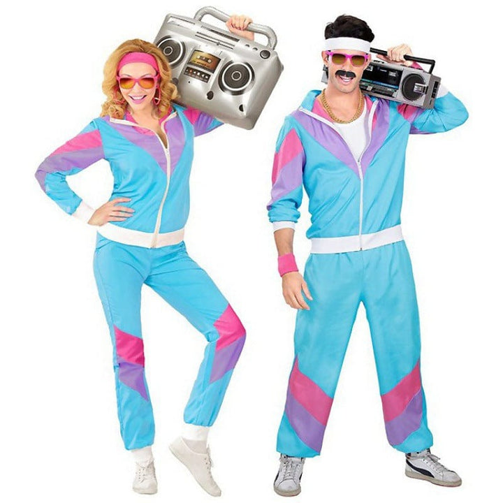 Mode Années 80: Déguisement disco coloré pour soirée rétro mémorable.