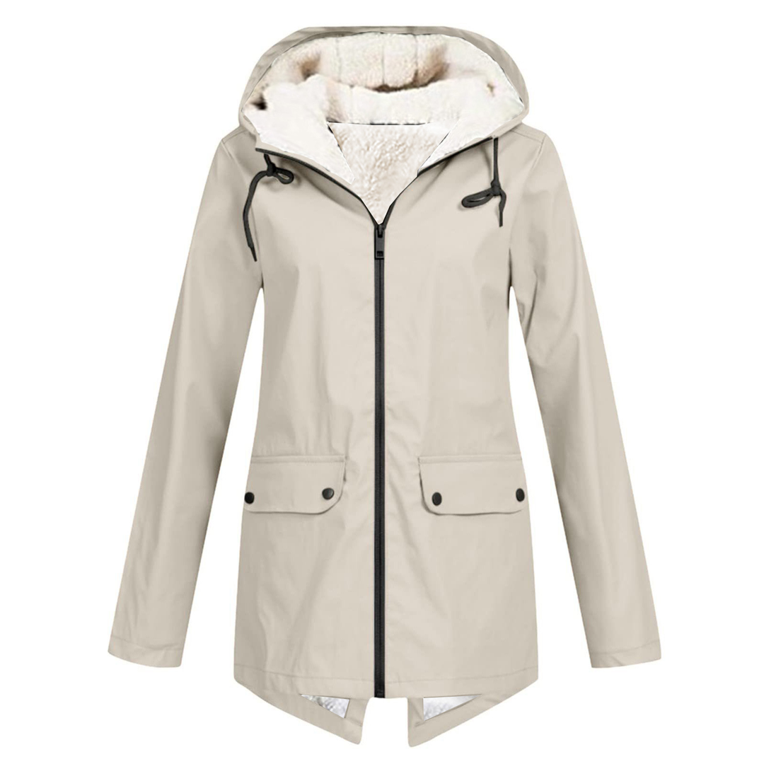 Parka longue à capuche pour femme, chaude et confortable, idéale pour l'hiver, allie protection et élégance.
