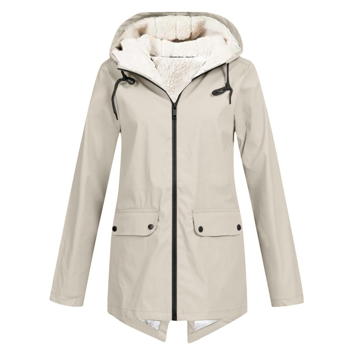 Parka longue à capuche pour femme, chaude et confortable, idéale pour l'hiver, allie protection et élégance.
