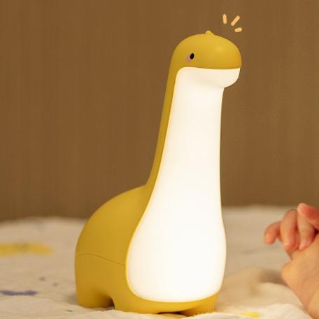 Lampe de nuit dinosaure LED rechargeable USB, lumière douce protectrice pour les yeux des enfants.