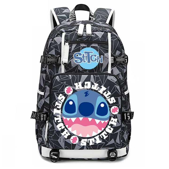 Sac scolaire Stitch original, robuste et spacieux pour les jeunes écoliers.