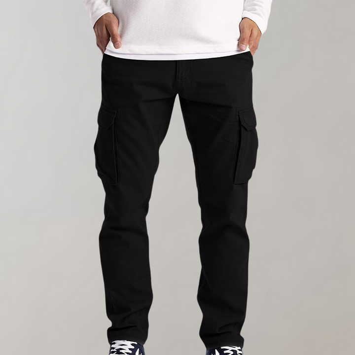 Pantalon cargo homme confortable pour loisirs, style urbain moderne, idéal pour un look décontracté.