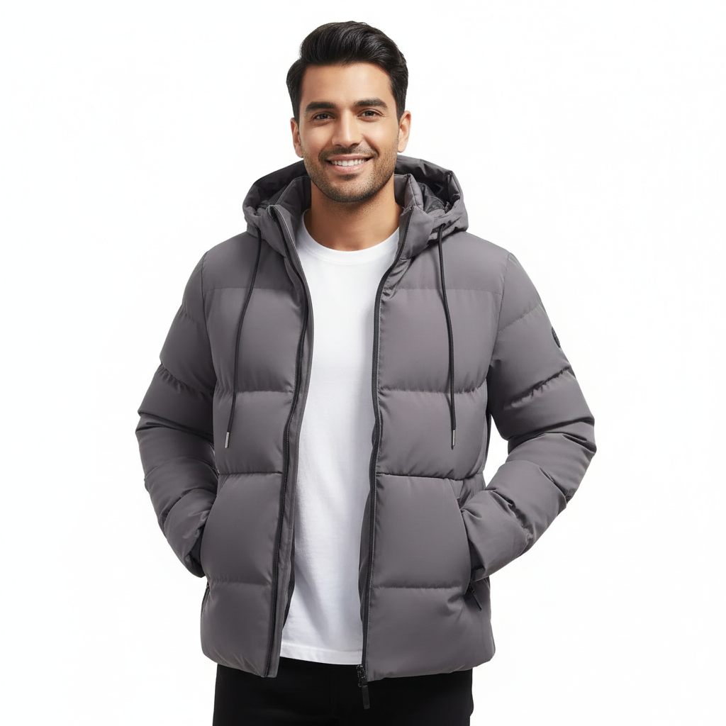 Parka longue d'hiver matelassée pour femme, avec capuche protectrice et tissu imperméable.