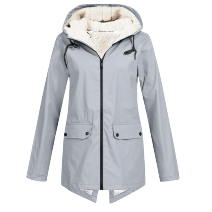 Parka longue à capuche pour femme, imperméable et coupe-vent, parfaite pour un hiver rigoureux et confortable.