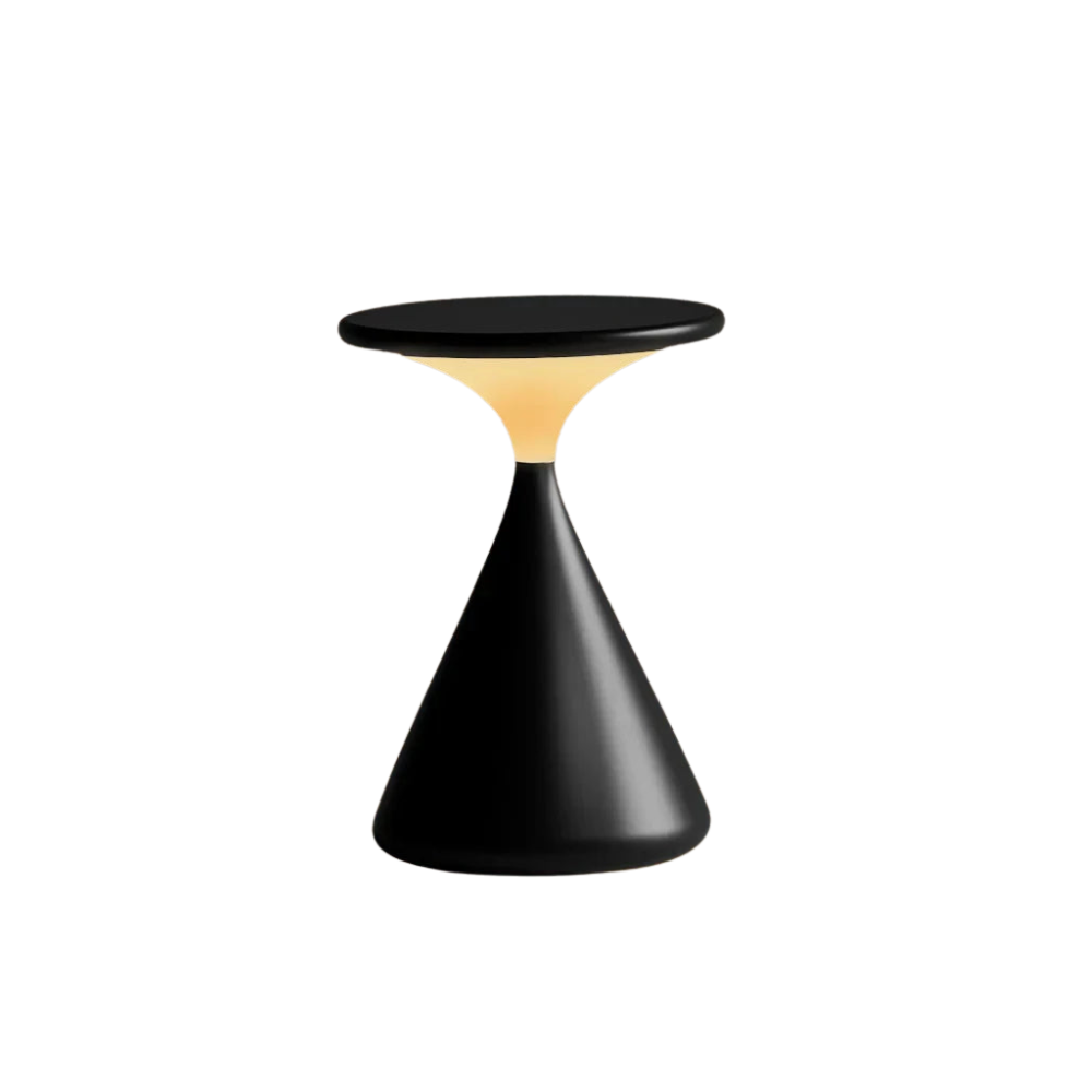 Sablier lumineux: lampe de table LED dimmable sans fil, élégante et autonome. Parfaite pour intérieur/extérieur.