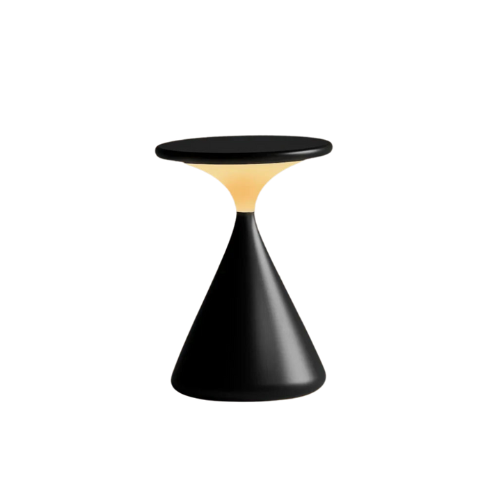 Sablier lumineux: lampe de table LED dimmable sans fil, élégante et autonome. Parfaite pour intérieur/extérieur.
