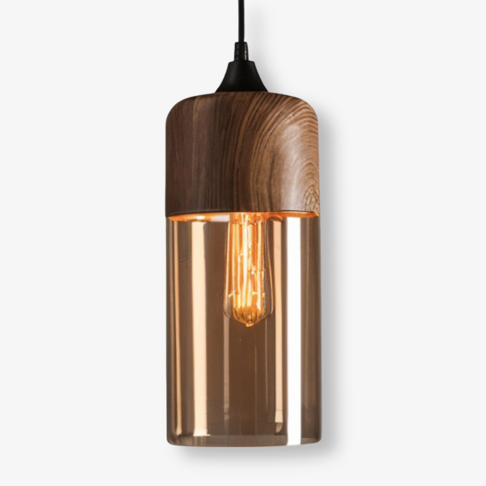 Créez une ambiance chaleureuse avec cette lampe suspension design nordique et rétro moderne.
