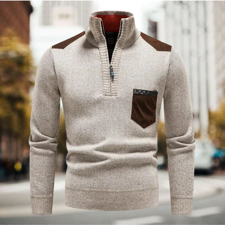 Pull homme chaud et élégant pour l'hiver. Vêtement masculin confortable, idéal collection hiver.