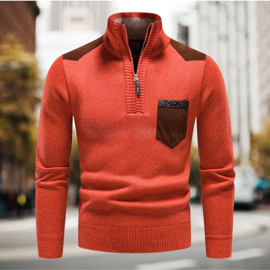 Chandail homme décontracté et confortable. Style élégant pour une mode masculine hivernale moderne.