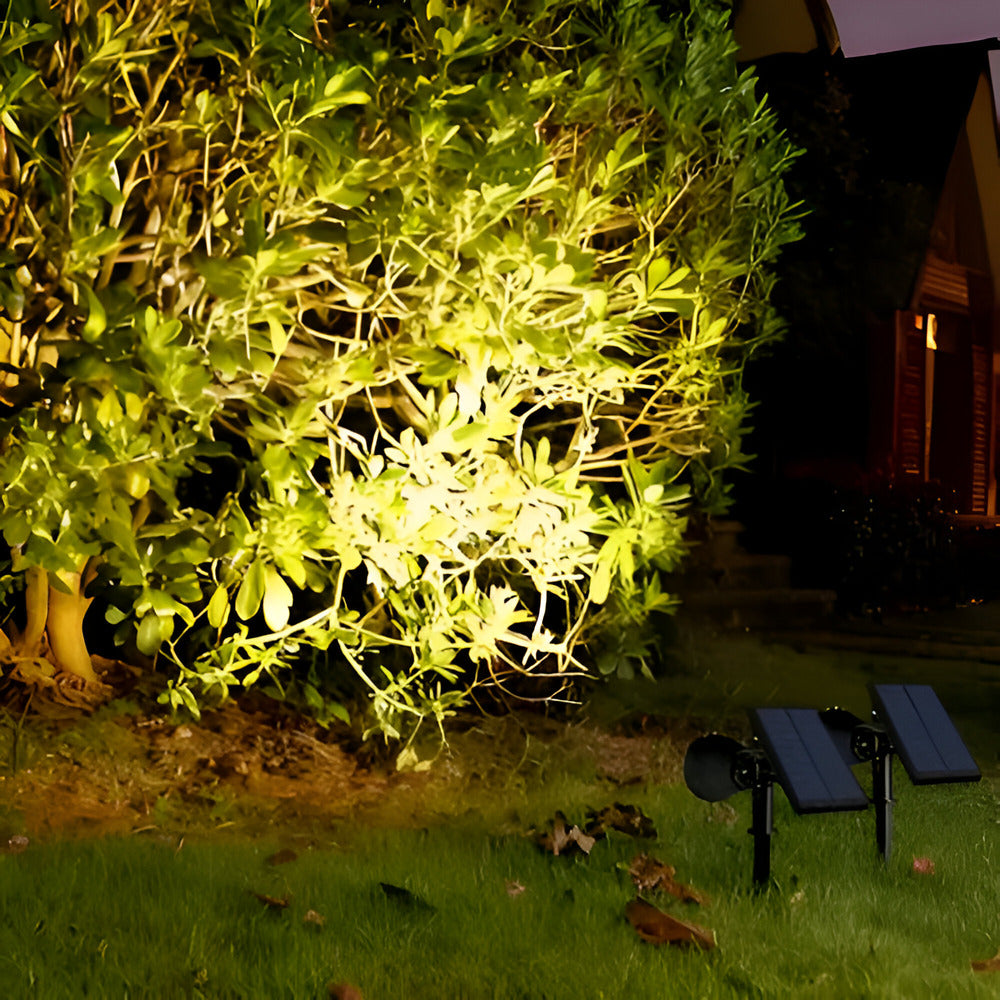 Lampe solaire LED polyvalente pour jardin, allée et terrasse, crée une ambiance extérieure élégante.