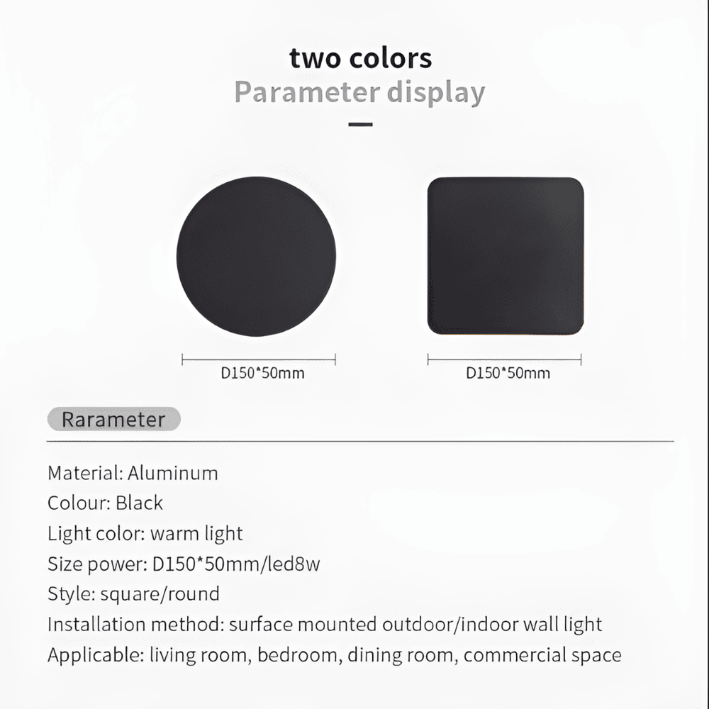 Luminaire extérieur LED design en aluminium, étanche IP65. Idéal pour façade, terrasse, jardin avec économie d'énergie.