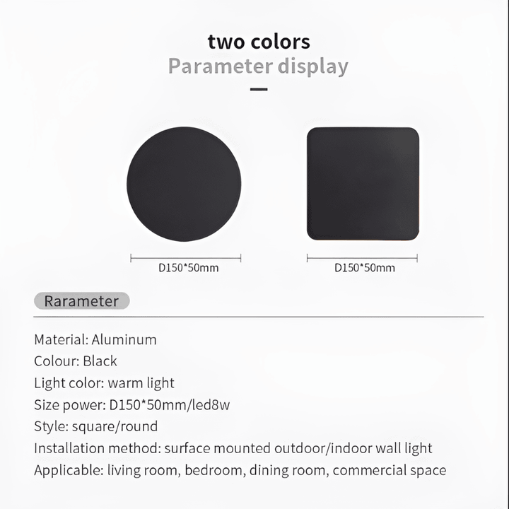 Luminaire extérieur LED design en aluminium, étanche IP65. Idéal pour façade, terrasse, jardin avec économie d'énergie.