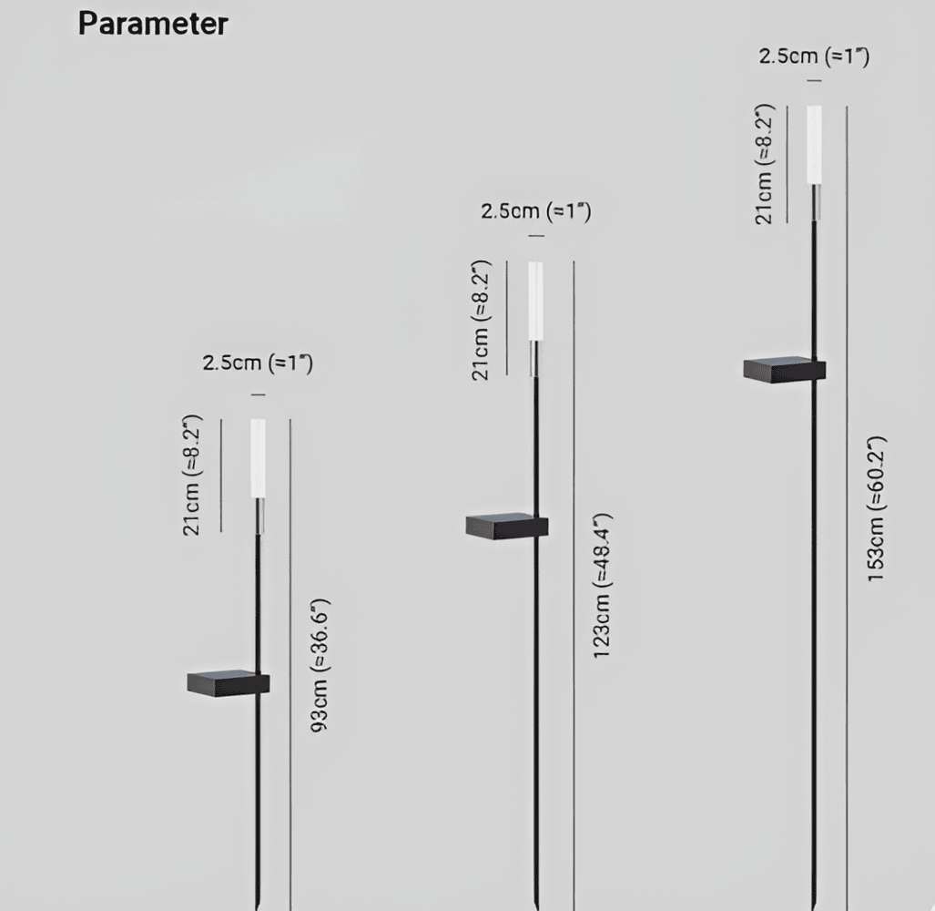 Lampe solaire moderne pour éclairage extérieur, jardin et allée, LED étanche IP65.