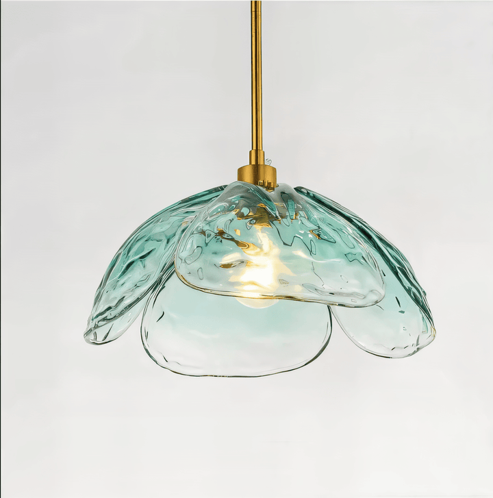 Suspension florale LED, moderne et colorée, idéale pour une ambiance joyeuse et lumineuse.