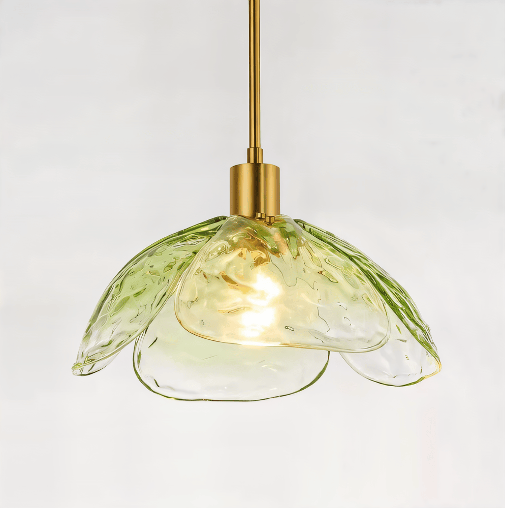 Lampe suspendue florale LED, style contemporain, crée une ambiance chaleureuse dans la maison.