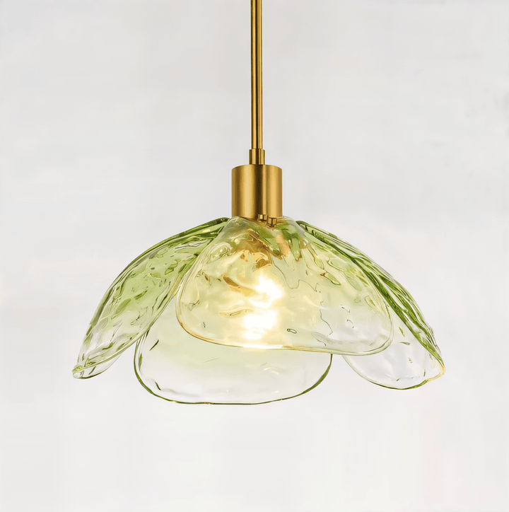Lampe suspendue florale LED, style contemporain, crée une ambiance chaleureuse dans la maison.