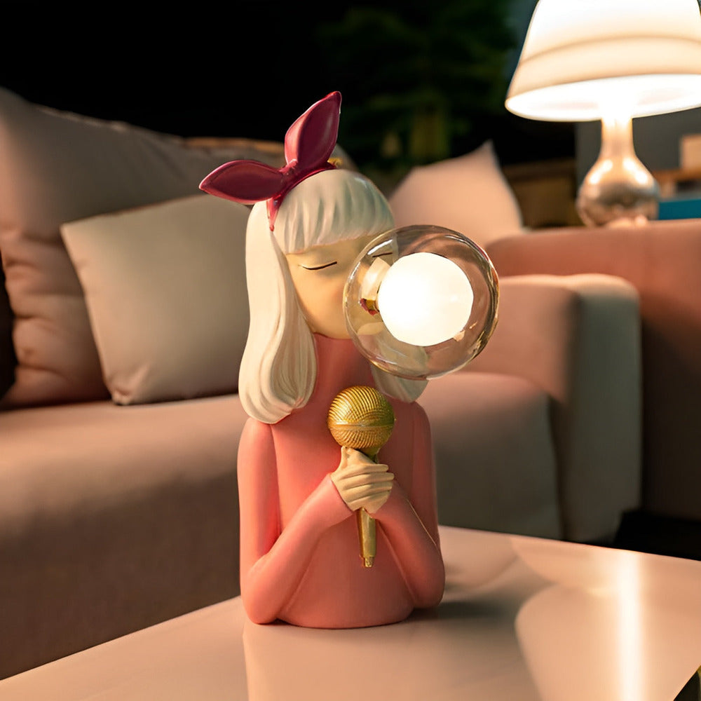 Design unique de la lampe BubbleFairies, éclairage d'ambiance parfait pour chambre ou salon.